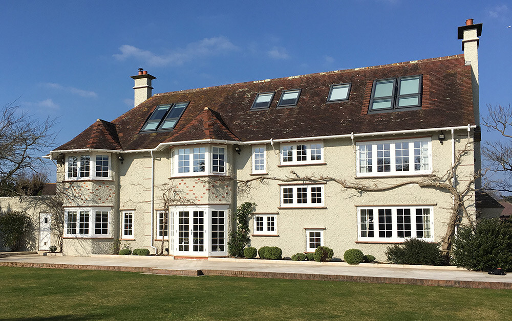 Period property with modern timber windows 