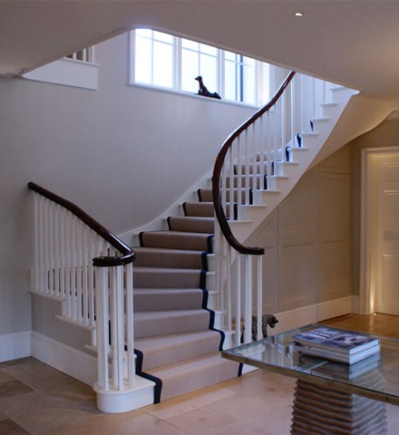 Traditionally Bespoke Mahogany Staircase