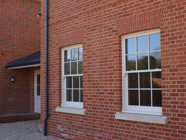 sash window with weights and lines