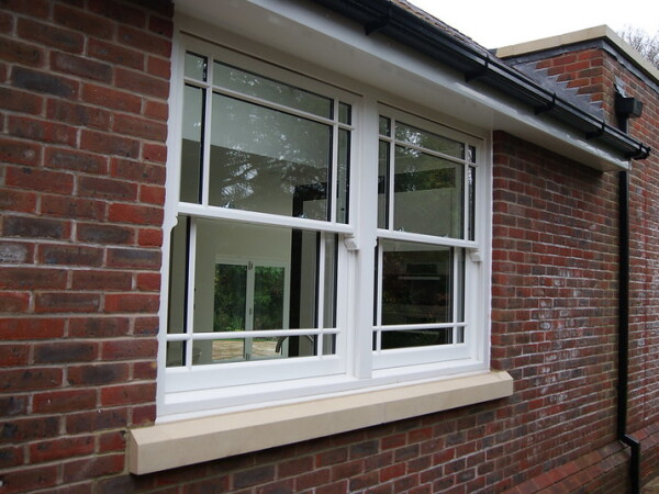 modern sliding timber sash window