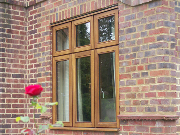 long rectangle timber windows