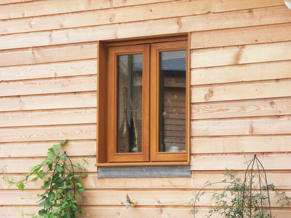bespoke timber window on a timber house
