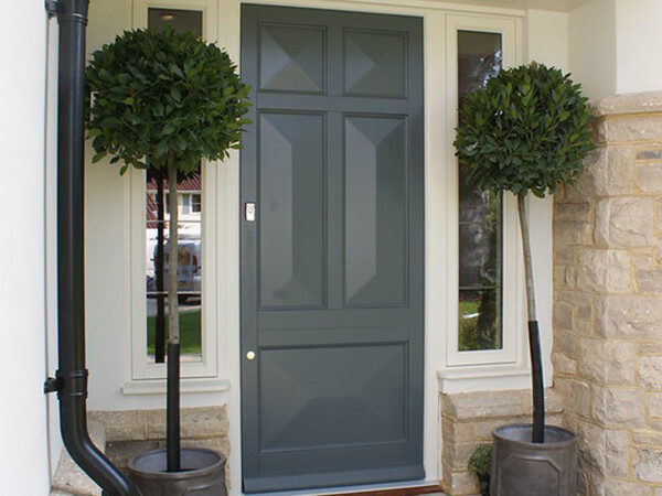 modern panelled front door